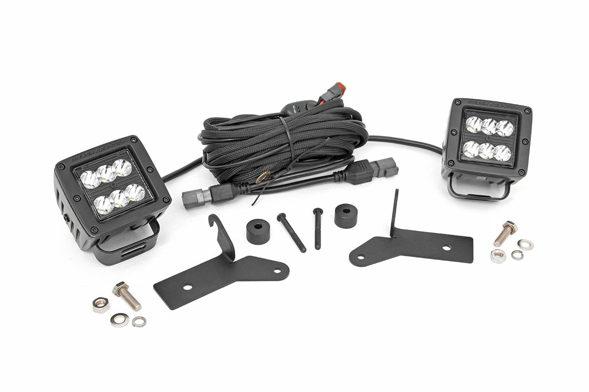 Jeep Gladiator LED Light Kit - Hinge Mount - Rough Country - 2